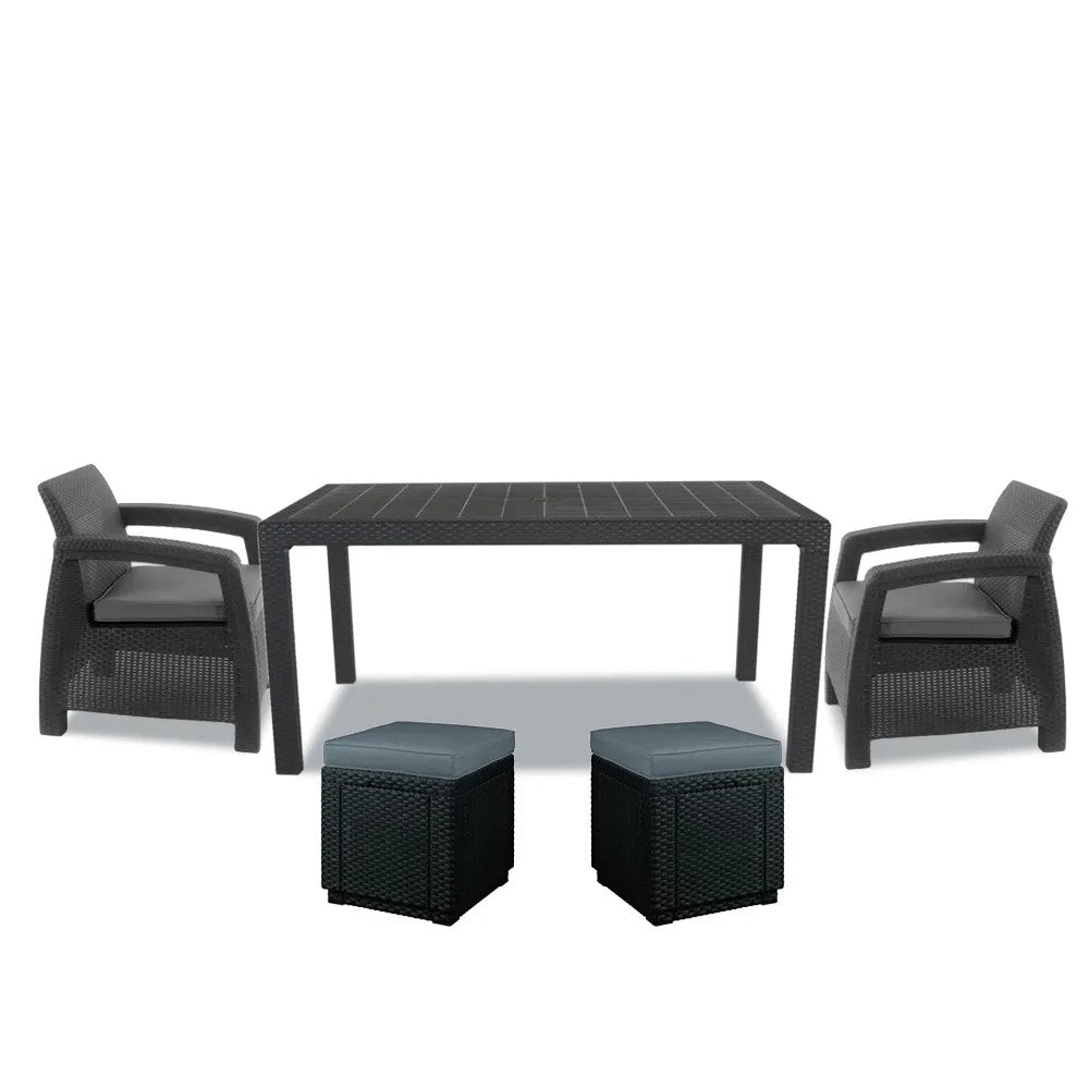 Korfu duo cube gartenmöbel set Sekundäres Bild