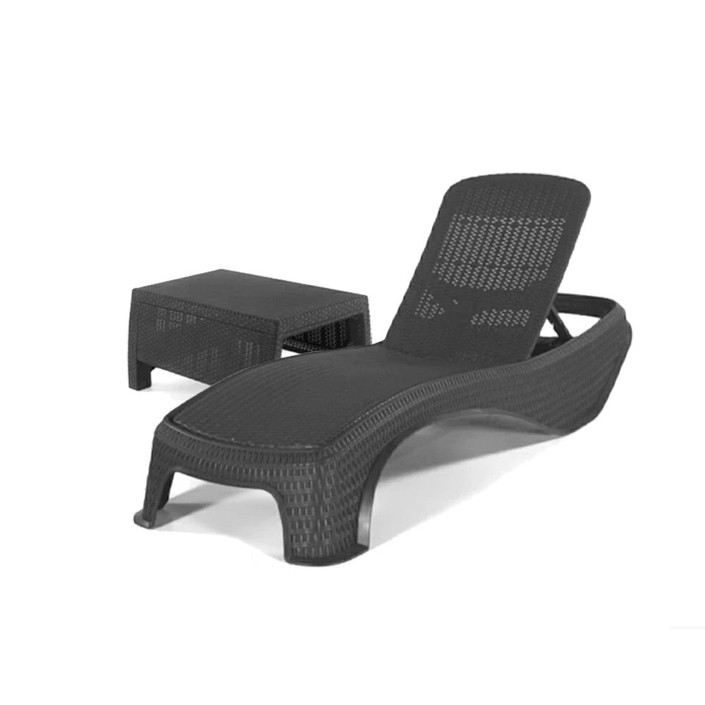 Liegestuhlset für den Atlantikgarten mit Tisch Korfu Sekundäres Bild