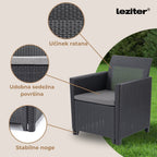 Claire VI 7-Sitzer-Gartenmöbelset mit Orlando-Tisch