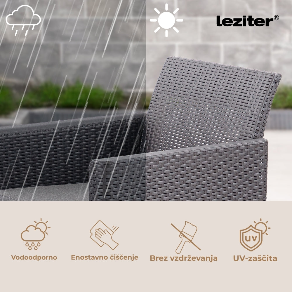 Claire VI 7-Sitzer-Gartenmöbelset mit Orlando-Tisch