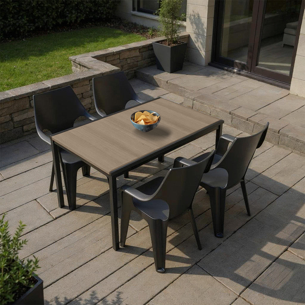 Parker 4+1 Gartenmöbel-Set Esche-Graphit Sekundäres Bild