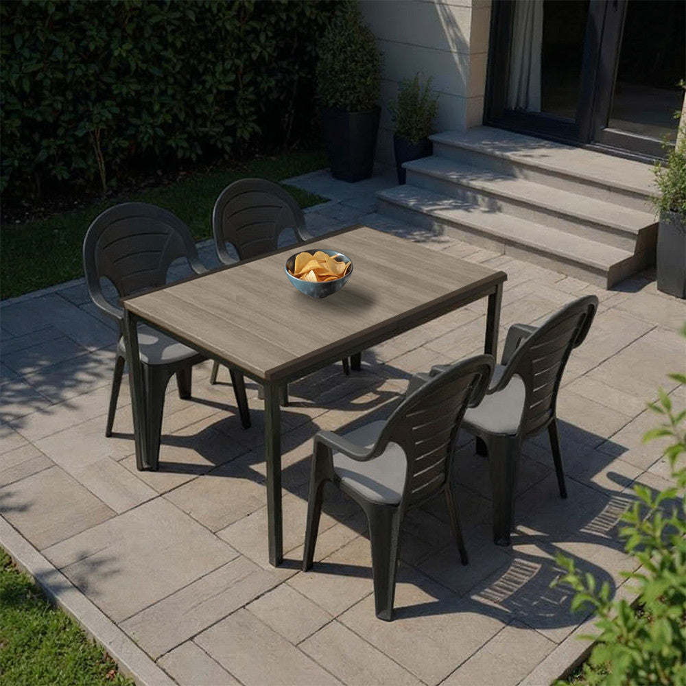 Lagos 4+1 Gartenmöbel-Set Esche-Graphit Sekundäres Bild