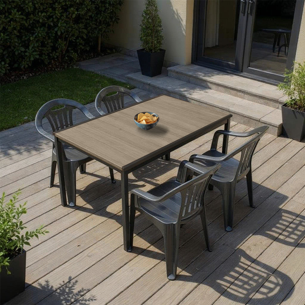 Rowen 4+1 Gartenmöbel-Set Esche-Graphit Sekundäres Bild