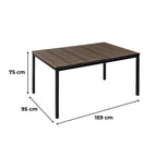 Kerti bútor szett Porto asztal méretábrája 159 × 95 × 75 cm - Homelux, 260568_218091_4