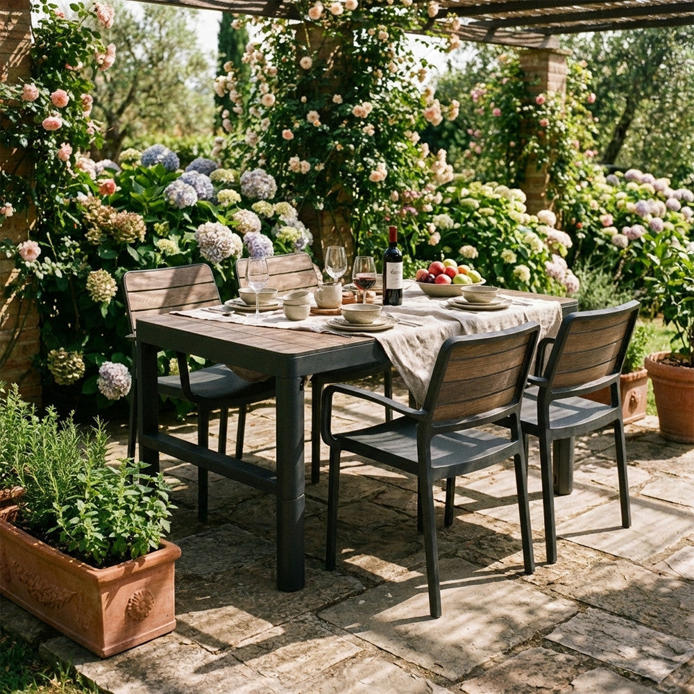 Deco Lyon 4+1 Gartenmöbelgarnitur mit Armlehnen Sekundäres Bild