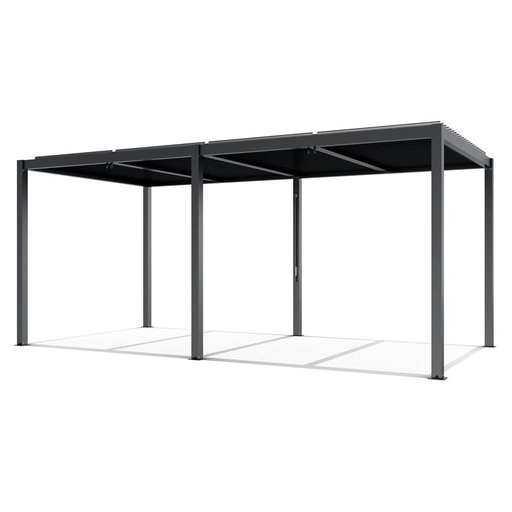 Kerti pavilon, 5,8 × 4 méteres antracit alumínium pergola LED világítással - Homelux, 5905610251314 Hauptbild