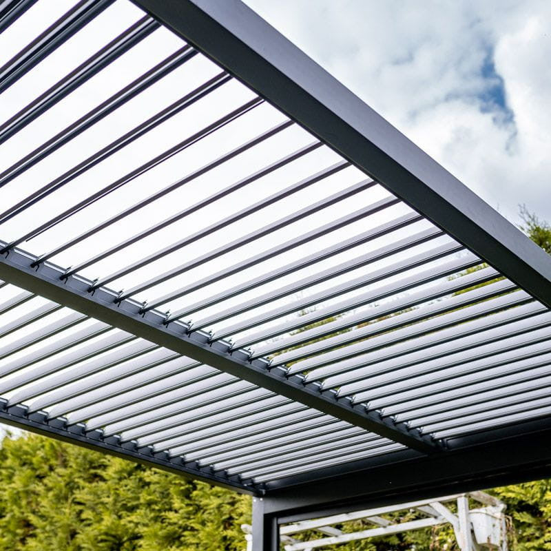 LUXE Pergola 5,8x4m anthrazit mit LED Beleuchtung Sekundäres Bild