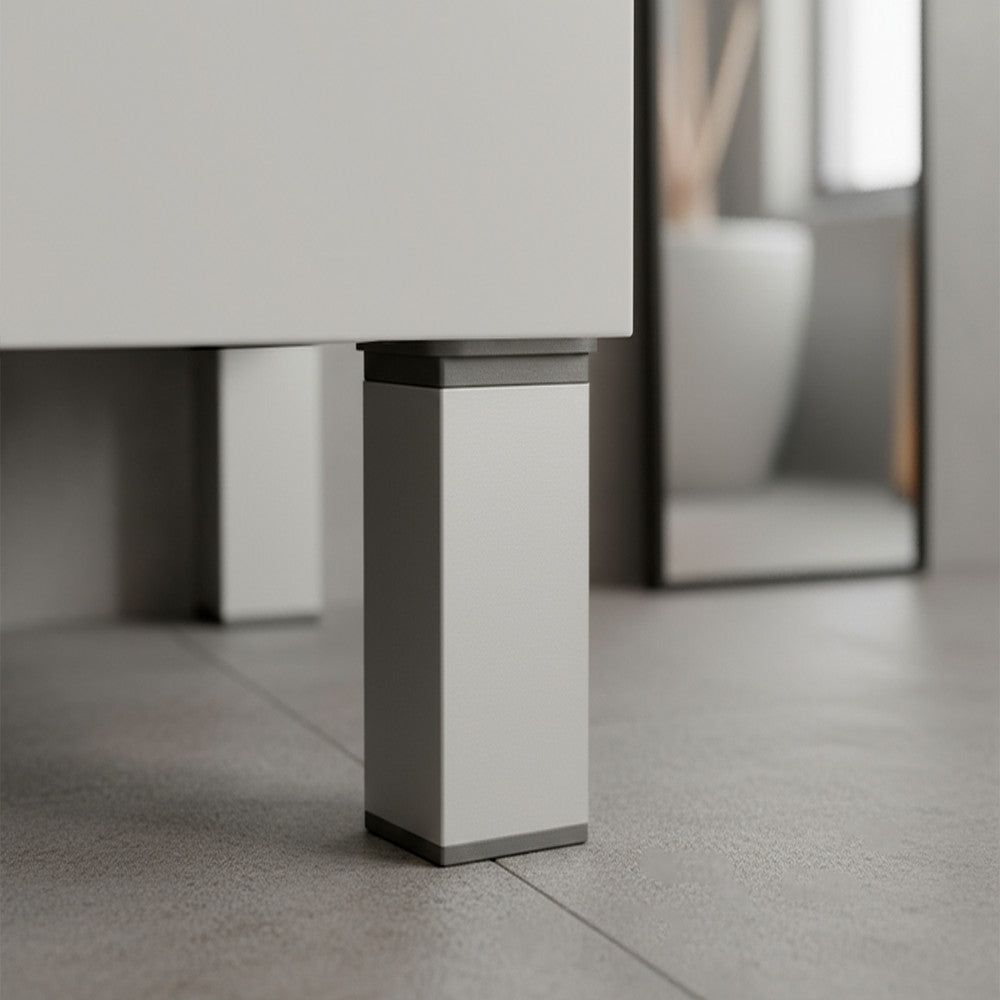 Uni-Möbelbein 150 mm silber Sekundäres Bild