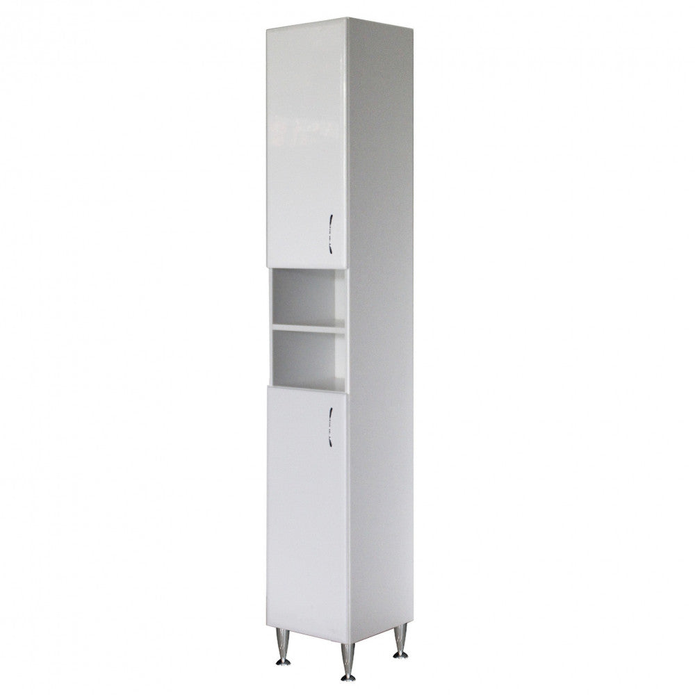 Bianca Plus 30 Hochschrank mit 2 Türen, offen, weiß hochglanz, universal Sekundäres Bild