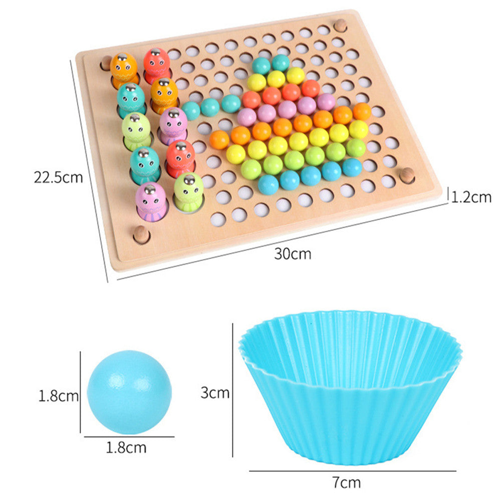2-in-1-Montessori-Holzspielzeug: Angeln und Kugelpuzzle Sekundäres Bild