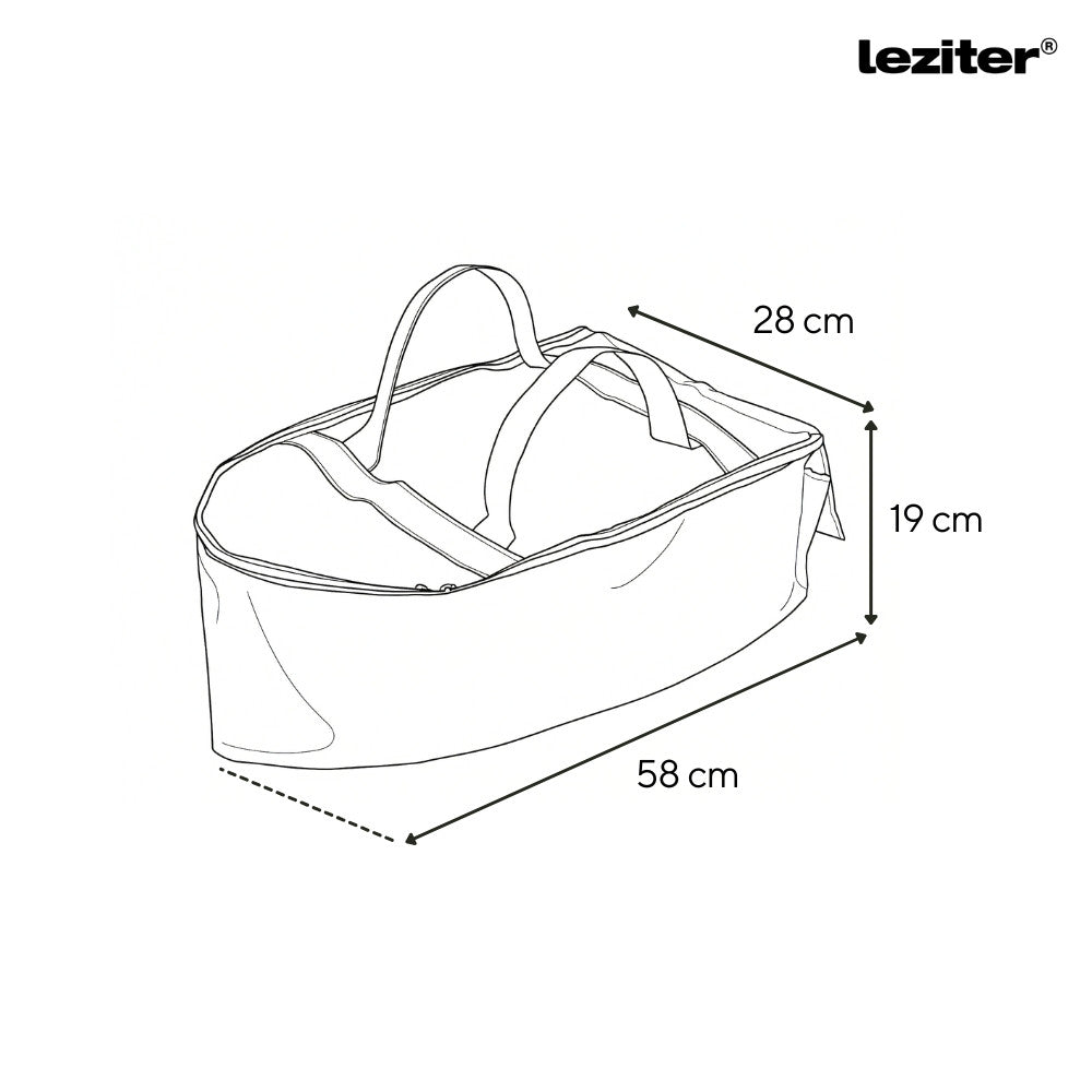 Futterboottasche für C,X,Z,V Modelle 58x28x19 cm schwarz Sekundäres Bild