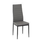 Verna 4+1 Esstisch-Set grau-schwarz