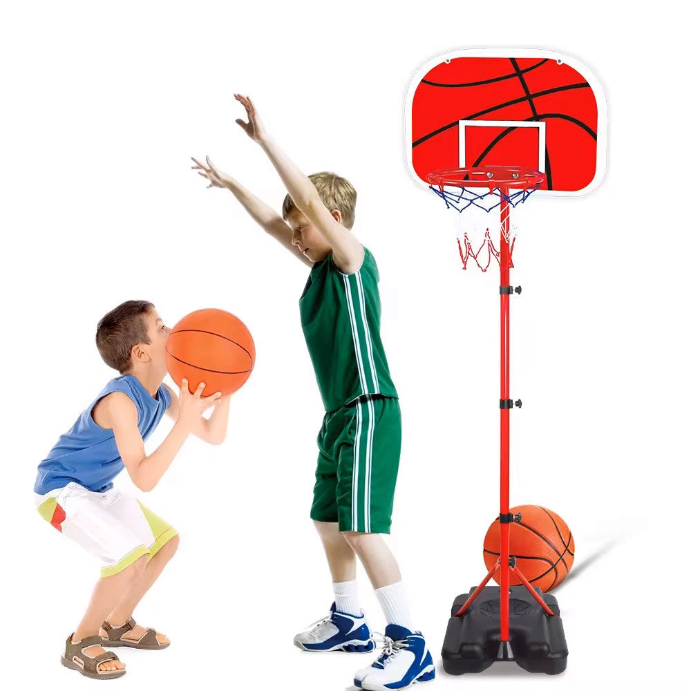 Höhenverstellbarer Basketballkorb für Kinder, mit Ballpumpe Sekundäres Bild