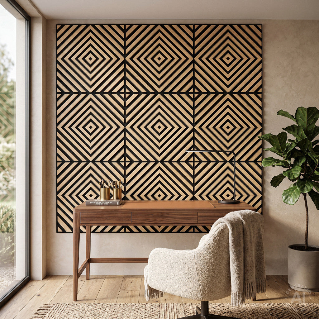 Akustikwandpaneel Deco XI in Bambusoptik, 60 × 60 × 1,8 cm Sekundäres Bild