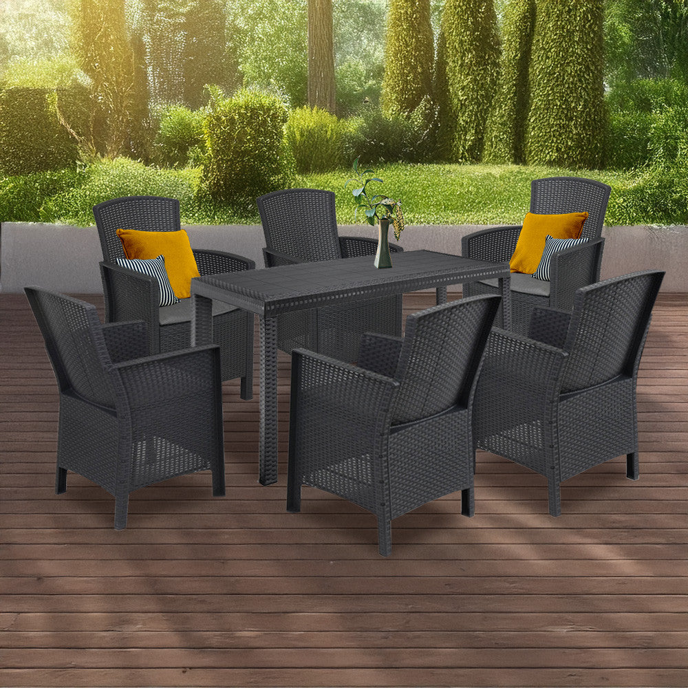 Hellma 6+1 Gartenmöbel-Set Sekundäres Bild
