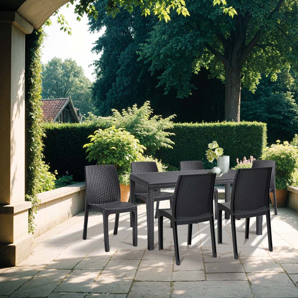 Hellda 6+1 Gartenmöbel-Set Sekundäres Bild