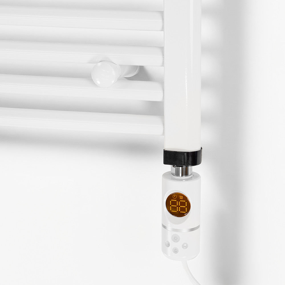 Elektrisches Heizelement für Handtuchtrockner mit digitalem Temperaturregler, 600 W, weiß Sekundäres Bild