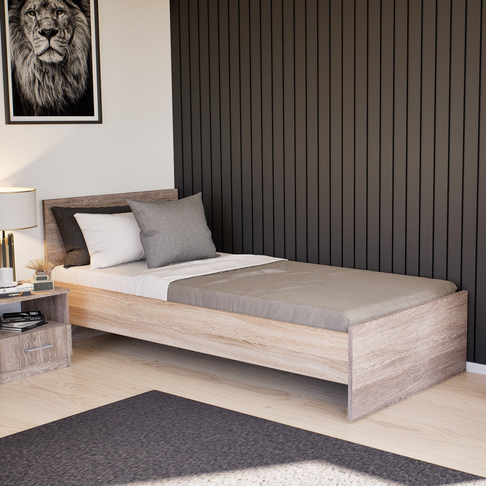 Miami Einzelbett 90x200 cm york eiche-sonoma eiche Sekundäres Bild