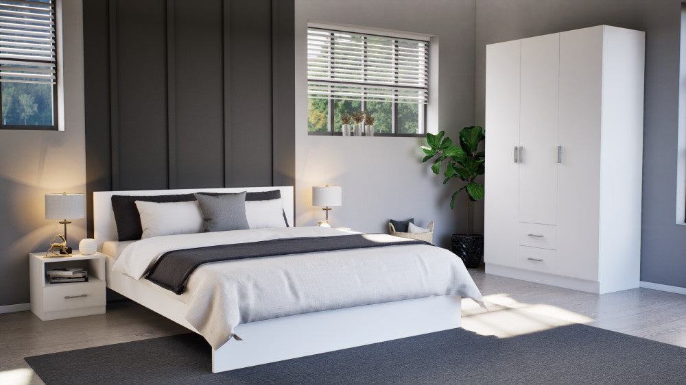 Miami Kleiderschrank 120x205 cm weiß-weiß Sekundäres Bild