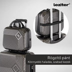2 részes bőröndszett kézi bőröndje rögzítőpánttal a közepes bőrönd teleszkópos karjához csatlakoztatva - Homelux, LTRPBS-VII-OG