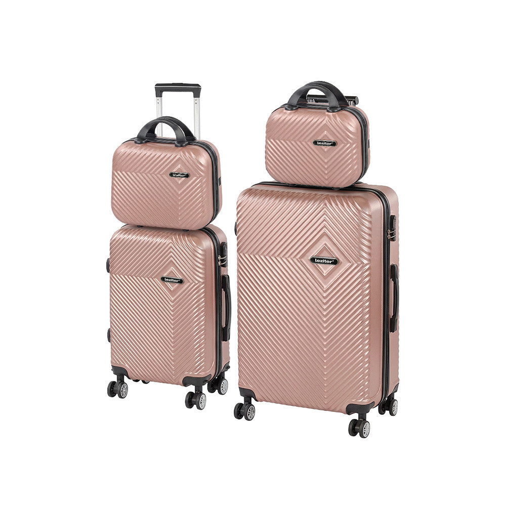 4 részes keményfedeles bőröndszett, modern rosegold színben - Homelux, LTRPBS-XXIII-RG Hauptbild