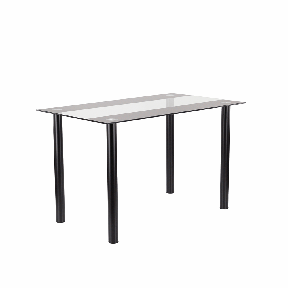 Karin 4+1 Esstisch-Set schwarz-schwarz