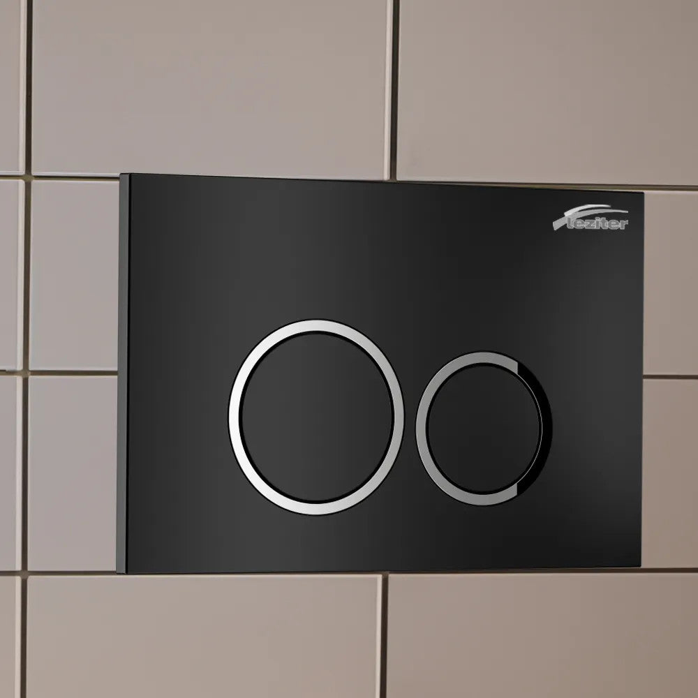 Roya 082 schwarze Toilettenfliese Sekundäres Bild